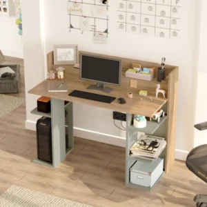 Γραφείο ArteLibre FIFE Φυσικό/Φυστικί Μοριοσανίδα/Μελαμίνη 124x58x98cm - Image 2