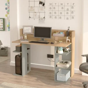 Γραφείο ArteLibre FIFE Φυσικό/Φυστικί Μοριοσανίδα/Μελαμίνη 124x58x98cm - Image 3