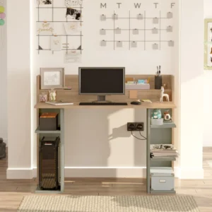 Γραφείο ArteLibre FIFE Φυσικό/Φυστικί Μοριοσανίδα/Μελαμίνη 124x58x98cm - Image 4