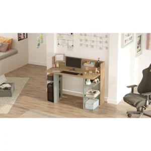 Γραφείο ArteLibre FIFE Φυσικό/Φυστικί Μοριοσανίδα/Μελαμίνη 124x58x98cm - Image 5