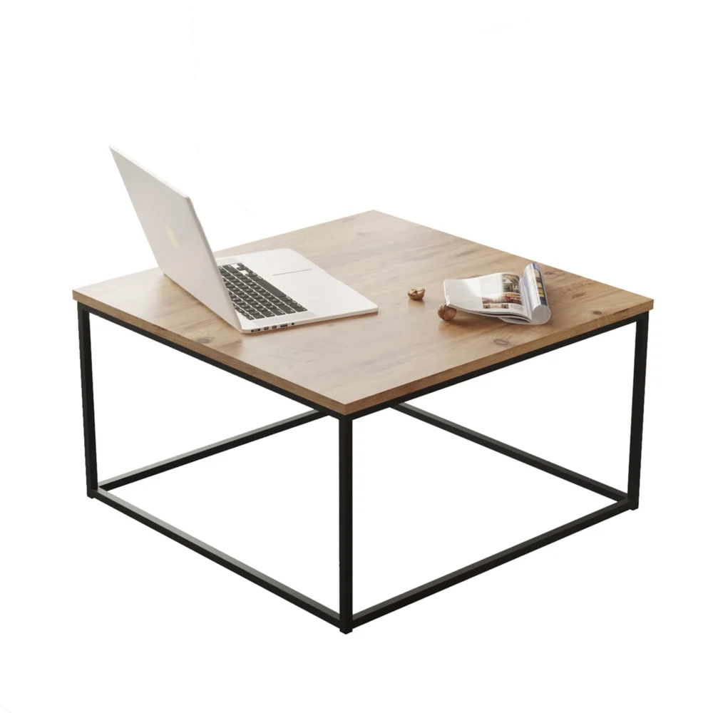 Τραπεζάκι Σαλονιού ArteLibre DUMFRIES Πεύκο/Ανθρακί Μοριοσανίδα/Μέταλλο 72x72x40cm Τραπεζάκι Σαλονιού ArteLibre DUMFRIES Πεύκο/Ανθρακί Μοριοσανίδα/Μέταλλο 72x72x40cm