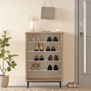 Παπουτσοθήκη ArteLibre BUTE Φυσικό Μοριοσανίδα/Μελαμίνη 105.6x35.5x72cm - Image 3