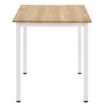 Τραπέζι Τραπεζαρίας ArteLibre VERDELL Sonoma/Λευκό Μέταλλο/Μοριοσανίδα 110x70x76cm - Image 3