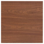 Τραπέζι Τραπεζαρίας ArteLibre BROOKWYN Καρυδί/Μαύρο Μέταλλο/Μοριοσανίδα 60x60x74cm - Image 2