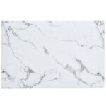 Τραπέζι Τραπεζαρίας ArteLibre IRWELL Λευκό Μάρμαρο/Μαύρο Μέταλλο/Μοριοσανίδα 120x80x75cm - Image 4