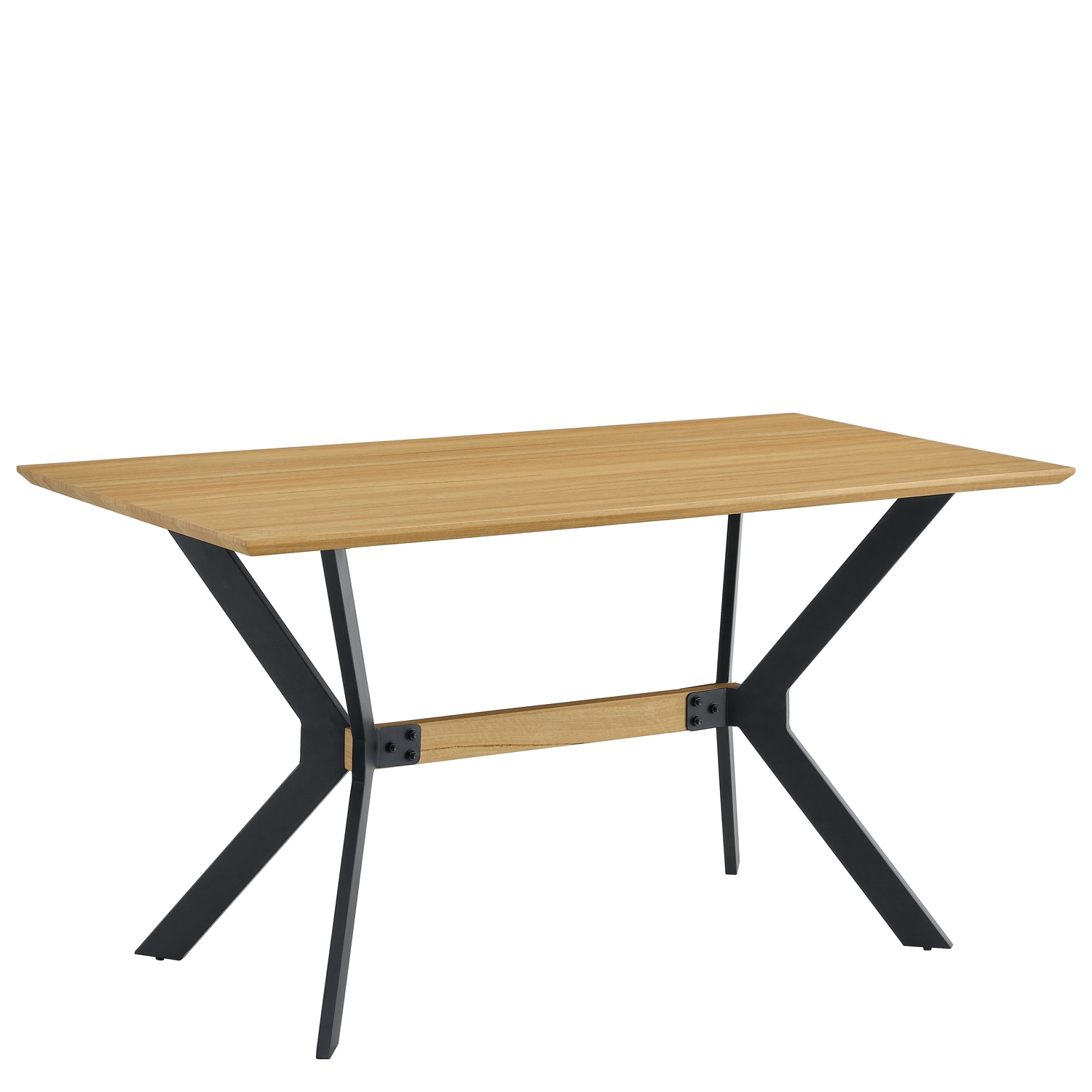 Τραπέζι Τραπεζαρίας ArteLibre ELDRIDGE Sonoma/Μαύρο Μέταλλο/Μοριοσανίδα 160x80x74cm Τραπέζι Τραπεζαρίας ArteLibre ELDRIDGE Sonoma/Μαύρο Μέταλλο/Μοριοσανίδα 160x80x74cm