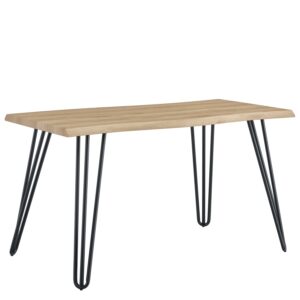 Τραπέζι Τραπεζαρίας ArteLibre BRANWELL Sonoma/Μαύρο Μέταλλο/Μοριοσανίδα 120x60x77.5cm