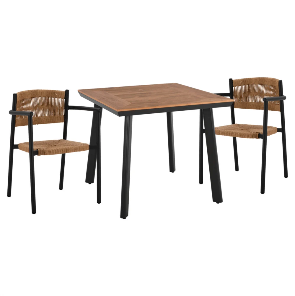 ΣΕΤ ΤΡΑΠΕΖΑΡΙΑ 3ΤΜΧ ΤΡΑΠΕΖΙ ΑΛΟΥΜΙΝΙΟΥ 80X80 & ΠΟΛΥΘΡΟΝΕΣ ΑΝΘΡΑΚΙ HM11444 ΣΕΤ ΤΡΑΠΕΖΑΡΙΑ 3ΤΜΧ ΤΡΑΠΕΖΙ ΑΛΟΥΜΙΝΙΟΥ 80X80 & ΠΟΛΥΘΡΟΝΕΣ ΑΝΘΡΑΚΙ HM11444 - Image 1