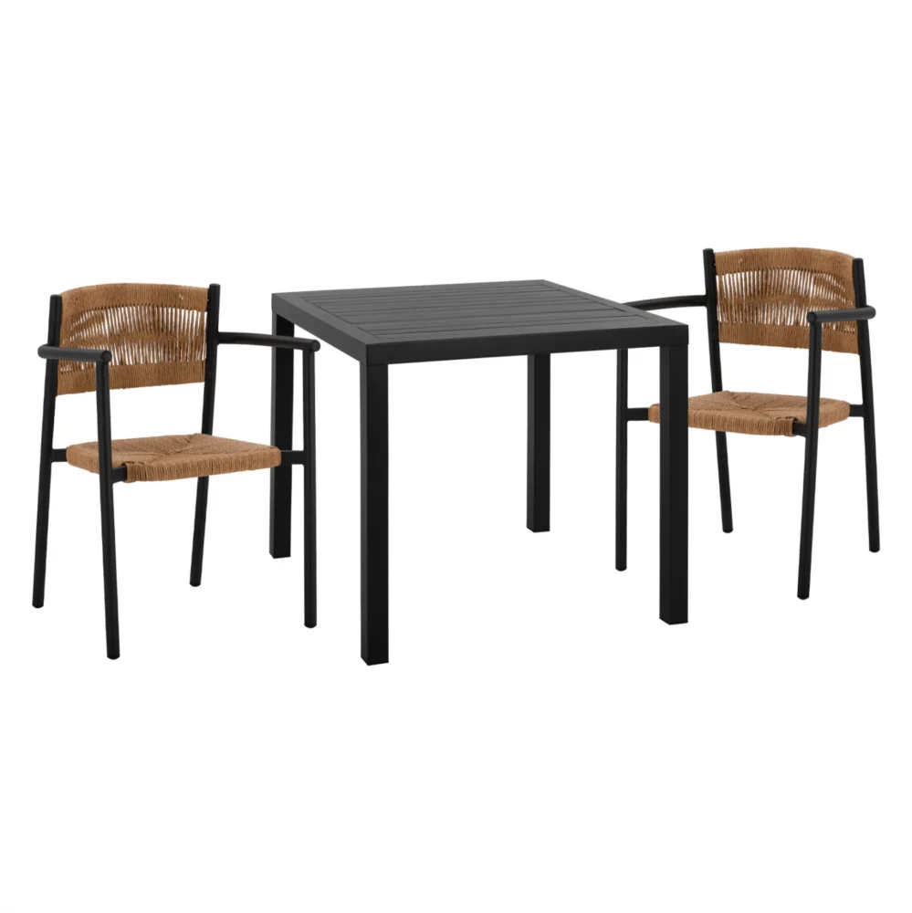 ΣΕΤ ΤΡΑΠΕΖΑΡΙΑ 3ΤΜΧ ΤΡΑΠΕΖΙ ΑΛΟΥΜΙΝΙΟΥ 80X80 & ΠΟΛΥΘΡΟΝΕΣ ΑΝΘΡΑΚΙ HM11438 ΣΕΤ ΤΡΑΠΕΖΑΡΙΑ 3ΤΜΧ ΤΡΑΠΕΖΙ ΑΛΟΥΜΙΝΙΟΥ 80X80 & ΠΟΛΥΘΡΟΝΕΣ ΑΝΘΡΑΚΙ HM11438 - Image 1