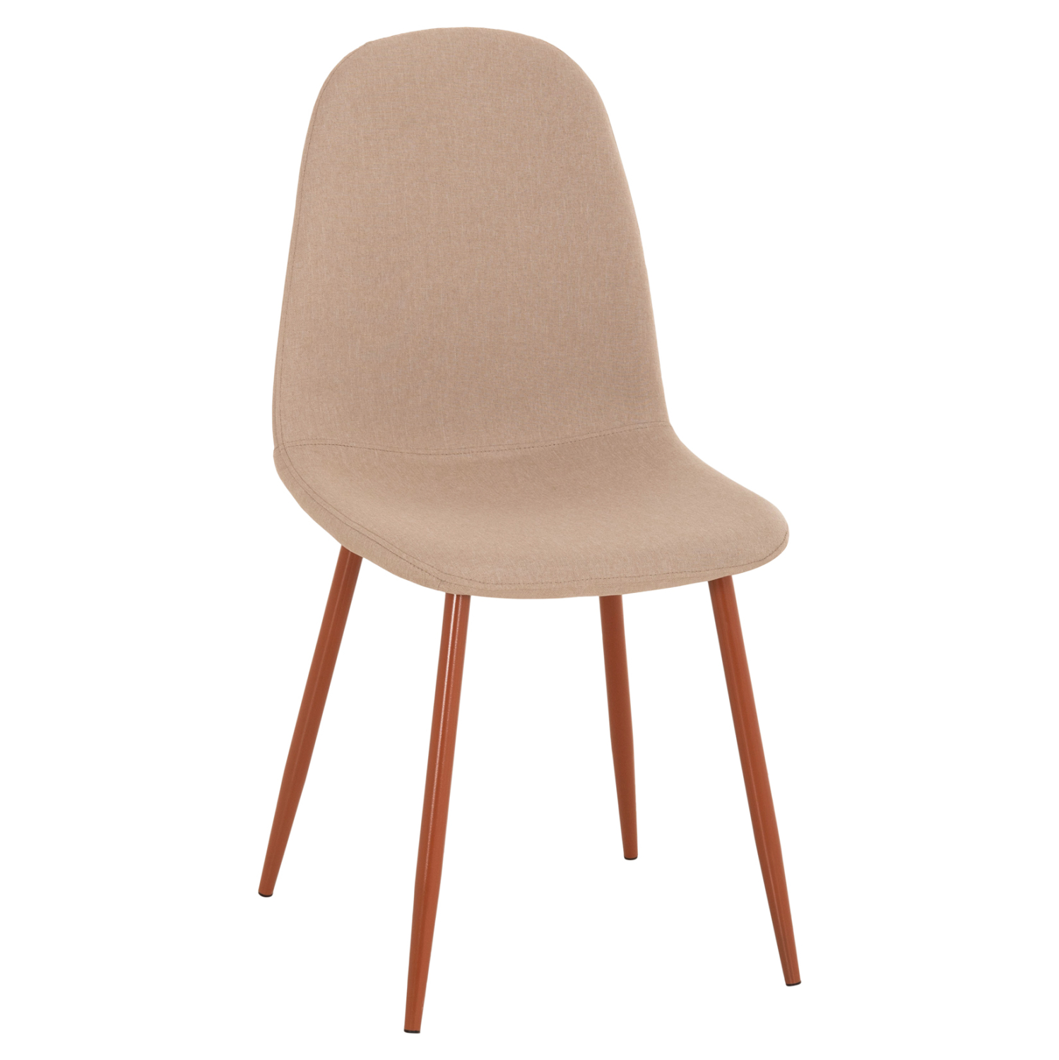 ΚΑΡΕΚΛΑ LEONARDO HM00100.07 ΥΦΑΣΜΑ ΜΠΕΖ ΚΑΙ ΚΑΦΕ ΜΕΤΑΛΛΙΚΑ ΠΟΔΙΑ 45x48x89.5Υεκ. Σετ 4 τεμαχίων - ΚΑΡΕΚΛΑ LEONARDO HM00100.07 ΥΦΑΣΜΑ ΜΠΕΖ ΚΑΙ ΚΑΦΕ ΜΕΤΑΛΛΙΚΑ ΠΟΔΙΑ 45x48x89.5Υεκ. - Image 1