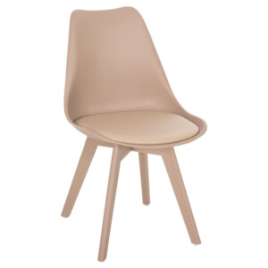 Σετ 4 τεμαχίων - ΚΑΡΕΚΛΑ VEGAS HM0033.45 ΜΕ ΠΟΔΙΑ ΠΟΛΥΠΡΟΠΥΛΕΝΙΟΥ ΚΑΙ ΚΑΘΙΣΜΑ PP ΚΑΠΟΥΤΣΙΝΟ 49x55,5x84Υ