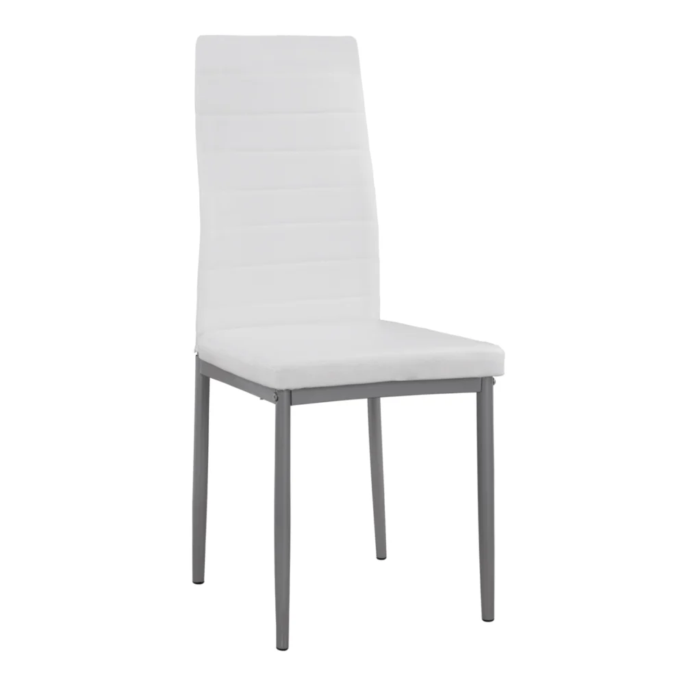 ΚΑΡΕΚΛΑ ΜΕΤΑΛΛΙΚΗ LADY HM0037.11 ΛΕΥΚΟ PU ΜΕΤΑΛΛΙΚΟ ΣΚΕΛΕΤΟ K/D 40x48x95 εκ. Σετ 4 τεμαχίων - ΚΑΡΕΚΛΑ ΜΕΤΑΛΛΙΚΗ LADY HM0037.11 ΛΕΥΚΟ PU ΜΕΤΑΛΛΙΚΟ ΣΚΕΛΕΤΟ K/D 40x48x95Y εκ. - Image 1