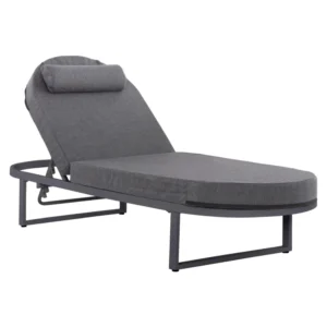 ΕΠΑΓΓΕΛΜATIKH ΞΑΠΛΩΣΤΡΑ MALLOW HM10715.03 ΣΚΟΥΡΟ ΓΚΡΙ ΑΛΟΥΜΙΝΙΟ & ΜΑΞΙΛΑΡΙ 198x71x103Υεκ