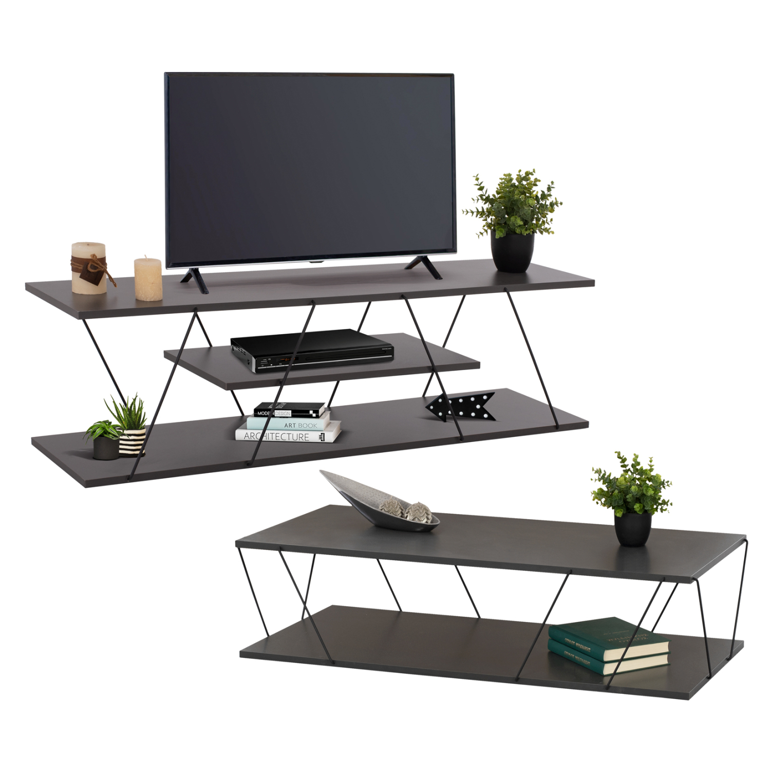 ΣΥΝΘΕΣΗ ΣΑΛΟΝΙΟΥ 2ΤΜΧ TARS HM11771.20 ΜΕΛΑΜΙΝΗ-ΜΕΤΑΛΛΟ ΓΚΡΙ-ΜΑΥΡΟ ΣΥΝΘΕΣΗ ΣΑΛΟΝΙΟΥ 2ΤΜΧ TARS HM11771.20 ΜΕΛΑΜΙΝΗ-ΜΕΤΑΛΛΟ ΓΚΡΙ-ΜΑΥΡΟ - Image 1