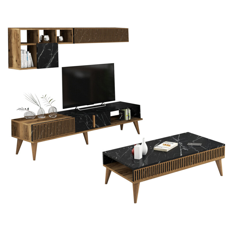 ΣΥΝΘΕΣΗ ΣΑΛΟΝΙΟΥ 2ΤΜΧ ΚΑΡΥΔΙ-ΜΑΥΡΟ ΜΑΡΜΑΡΟ HM11847.02 ΣΥΝΘΕΣΗ ΣΑΛΟΝΙΟΥ 2ΤΜΧ ΚΑΡΥΔΙ-ΜΑΥΡΟ ΜΑΡΜΑΡΟ HM11847.02 - Image 1