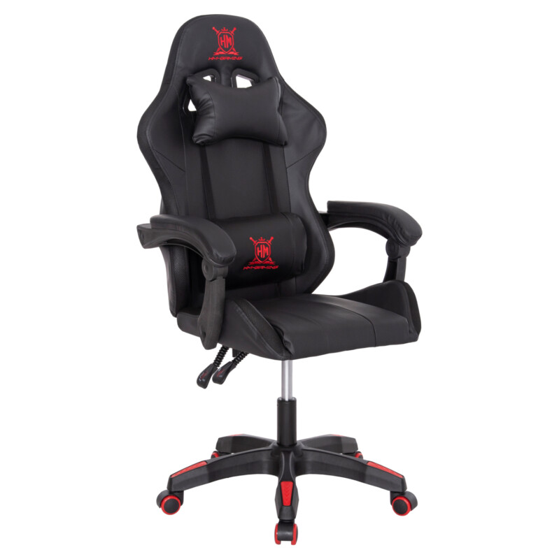 ΠΟΛΥΘΡΟΝΑ GAMING DARREN HM1203.01 ΜΑΥΡΟ-ΚΟΚΚΙΝΟ PVC & NYLON 58.5x100x120Υεκ. ΠΟΛΥΘΡΟΝΑ GAMING DARREN HM1203.01 ΜΑΥΡΟ-ΚΟΚΚΙΝΟ PVC 58.5x100x120Υεκ. - Image 1