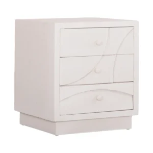 ΚΟΜΟΔΙΝΟ ΣΕΙΡΑ SANTORINI HM18047 MDF ΣΕ ΥΠΟΛΕΥΚΟ ΧΡΩΜΑ-3 ΣΥΡΤΑΡIA 48x38x55,5Υεκ.