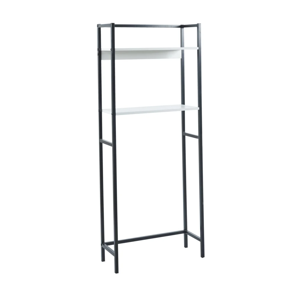 ΕΠΙΠΛΟ ΠΛΥΝΤΗΡΙΟΥ-ΡΑΦΙΕΡΑ HYGI HM18072.02 ΜΕΤΑΛΛΟ ΜΑΥΡΟ-MDF ΛΕΥΚΟ 64x25x156Υεκ. ΕΠΙΠΛΟ ΠΛΥΝΤΗΡΙΟΥ-ΡΑΦΙΕΡΑ HYGI HM18072.02 ΜΕΤΑΛΛΟ ΜΑΥΡΟ-MDF ΛΕΥΚΟ 64x25x156Υεκ. - Image 1