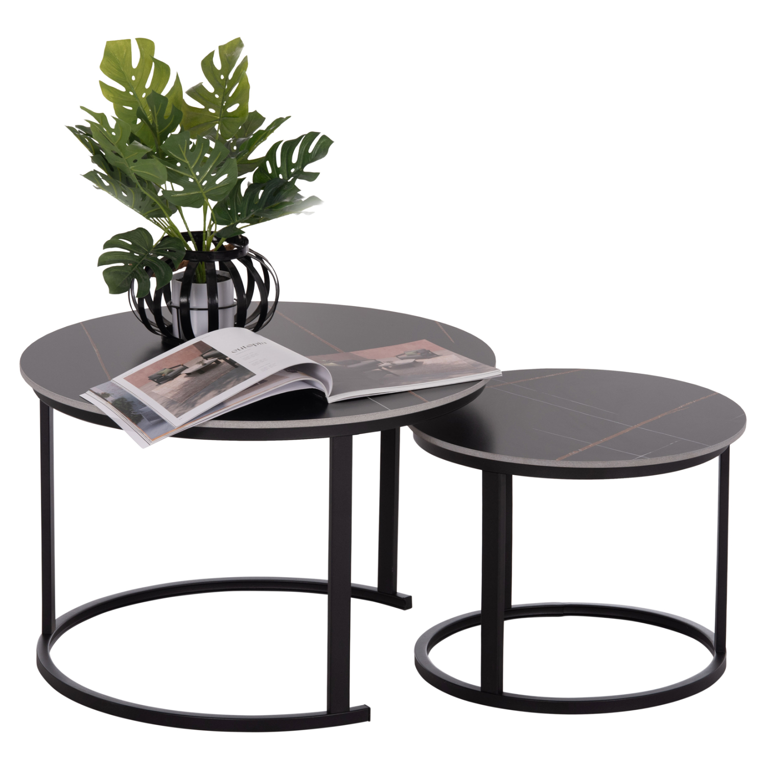 ΤΡΑΠΕΖΙ ΣΑΛΟΝΙΟΥ 2ΤΜΧ TALOS ΚΕΡΑΜΙΚΟ TOP ΜΕ ΟΨΗ ΜΑΥΡΟΥ ΜΑΡΜΑΡΟΥ HM18140.02 Φ70+Φ50 ΤΡΑΠΕΖΙ ΣΑΛΟΝΙΟΥ 2ΤΜΧ TALOS ΚΕΡΑΜΙΚΟ TOP ΜΕ ΟΨΗ ΜΑΥΡΟΥ ΜΑΡΜΑΡΟΥ HM18140.02 Φ70+Φ50 - Image 1