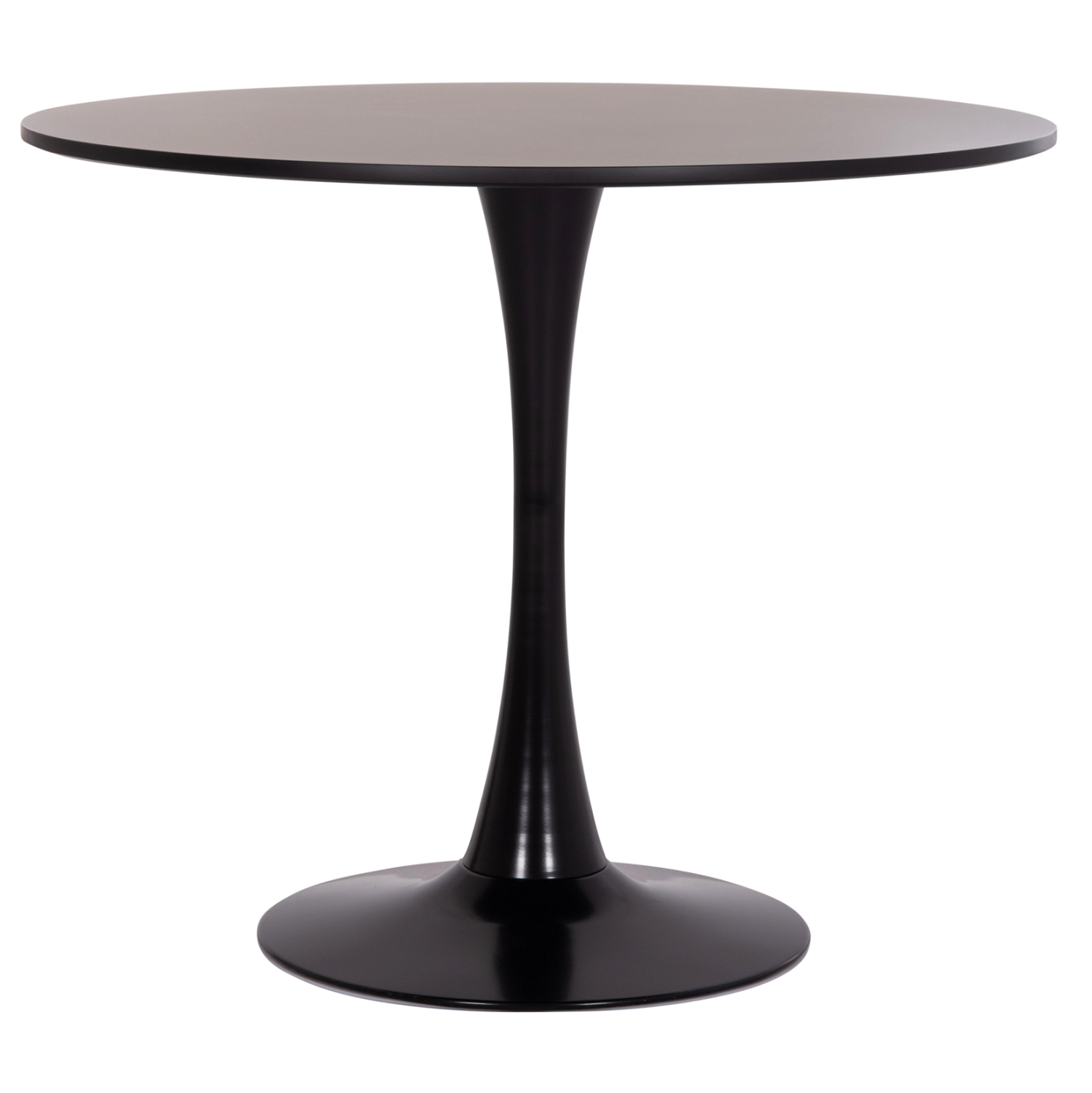 ΤΡΑΠΕΖΙ ΣΤΡΟΓΓΥΛΟ BROLIN HM18141.02 MDF TOP-ΒΑΣΗ ΜΕΤΑΛΛΙΚΗ--ΜΑΥΡΟ Φ90x73Υεκ ΤΡΑΠΕΖΙ ΣΤΡΟΓΓΥΛΟ BROLIN HM18141.02 MDF TOP-ΒΑΣΗ ΜΕΤΑΛΛΙΚΗ--ΜΑΥΡΟ Φ90x73Υεκ - Image 1