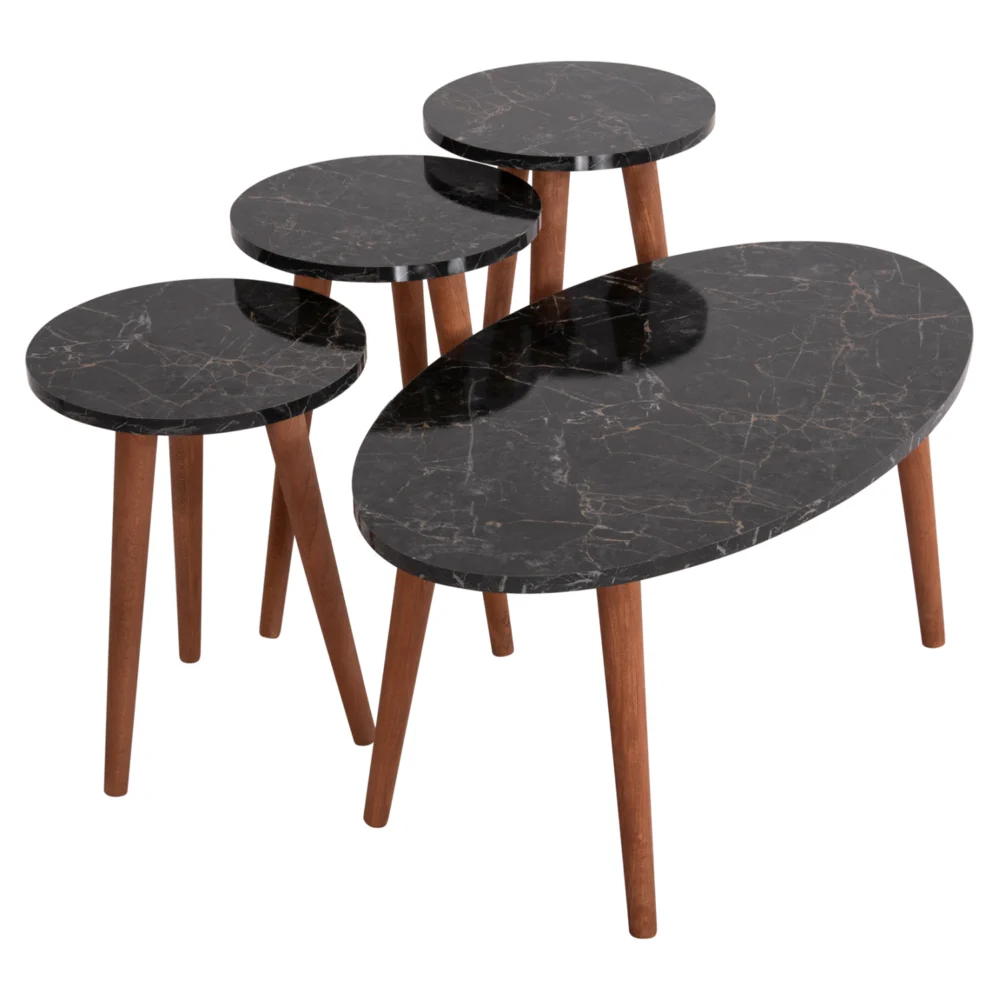 ΣΕΤ ΤΡΑΠΕΖΙ ΣΑΛΟΝΙΟΥ & 3 ΒΟΗΘ.ΤΡΑΠΕΖΙΑ VITAL HM18180.02 ΜΕΛΑΜΙΝΗ ΜΑΥΡΟ ΜΑΡΜΑΡΟ-ΚΑΡΥΔΙ ΠΟΔΙΑ ΣΕΤ ΤΡΑΠΕΖΙ ΣΑΛΟΝΙΟΥ & 3 ΒΟΗΘ.ΤΡΑΠΕΖΙΑ VITAL HM18180.02 ΜΕΛΑΜΙΝΗ ΜΑΥΡΟ ΜΑΡΜΑΡΟ-ΚΑΡΥΔΙ ΠΟΔΙΑ - Image 1