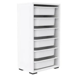 ΣΥΡΤΑΡΙΕΡΑ SANI HM18215.01 ΜΕΛΑΜΙΝΗ ΣΕ ΛΕΥΚΟ-6 ΛΕΥΚΑ ΣΥΡΤΑΡΙΑ P.E. 45,5x30x83Υεκ