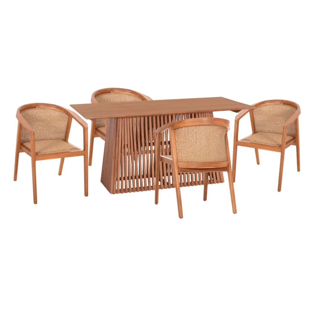 ΣΕΤ ΤΡΑΠΕΖΑΡΙΑΣ 5ΤΜΧ RENLY HM21078.02 ΟΡΘΟΓΩΝΙΟ ΤΡΑΠΕΖΙ & 4 ΚΑΡΕΚΛΕΣ ΣΕΤ ΤΡΑΠΕΖΑΡΙΑΣ 5ΤΜΧ RENLY HM21078.02 ΟΡΘΟΓΩΝΙΟ ΤΡΑΠΕΖΙ & 4 ΚΑΡΕΚΛΕΣ - Image 1