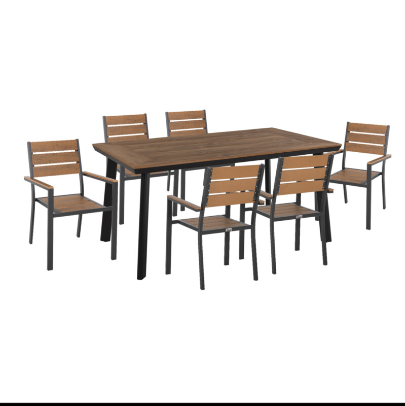 ΣΕΤ ΤΡΑΠΕΖΑΡΙΑΣ TABER HM21198 ΤΡΑΠΕΖΙ & 6 ΠΟΛΥΘΡΟΝΕΣ-ΑΛΟΥΜΙΝΙΟ & POLYWOOD-ΑΝΘΡΑΚΙ ΣΕΤ ΤΡΑΠΕΖΑΡΙΑΣ TABER HM21198 ΤΡΑΠΕΖΙ & 6 ΠΟΛΥΘΡΟΝΕΣ-ΑΛΟΥΜΙΝΙΟ & POLYWOOD-ΑΝΘΡΑΚΙ - Image 1