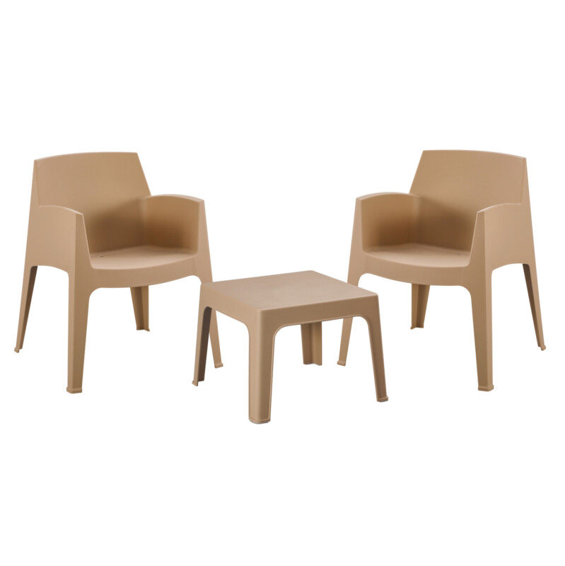 ΣΕΤ 3ΤΜΧ ΠΟΛΥΠΡΟΠΥΛΕΝΙΟΥ SLEEK HM21267.03 ΤΡΑΠΕΖΑΚΙ & 2 ΠΟΛΥΘΡΟΝΕΣ-ΚΑΠΟΥΤΣΙΝΟ ΣΕΤ 3ΤΜΧ ΠΟΛΥΠΡΟΠΥΛΕΝΙΟΥ SLEEK HM21267.03 ΤΡΑΠΕΖΑΚΙ & 2 ΠΟΛΥΘΡΟΝΕΣ-ΚΑΠΟΥΤΣΙΝΟ - Image 1