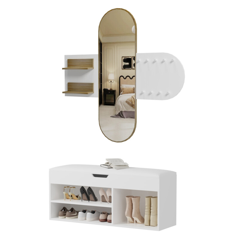 ΣΕΤ ΕΙΣΟΔΟΥ 2ΤΜΧ CHERYL HM21276.02 ΜΕΛΑΜΙΝΗ ΣΕ ΛΕΥΚΟ--SONAMA ΣΕΤ ΕΙΣΟΔΟΥ 2ΤΜΧ CHERYL HM21276.02 ΜΕΛΑΜΙΝΗ ΣΕ ΛΕΥΚΟ--SONAMA - Image 1