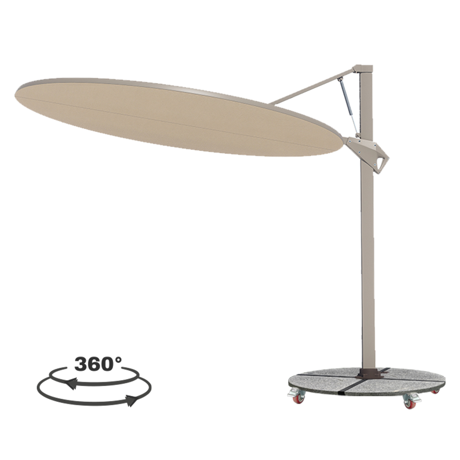 ΟΜΠΡΕΛΑ ΜΕ ΒΑΣΗ ΣΕΙΡΑ CANNOPY HM21285.01 ΑΛΟΥΜΙΝΙΟ & ΓΡΑΝΙΤΗΣ-ΜΟΛΥΒΙ ΧΡΩΜΑ Φ2 ΟΜΠΡΕΛΑ ΜΕ ΒΑΣΗ ΣΕΙΡΑ CANNOPY HM21285.01 ΑΛΟΥΜΙΝΙΟ & ΓΡΑΝΙΤΗΣ-ΜΟΛΥΒΙ ΧΡΩΜΑ Φ2,2μ - Image 1