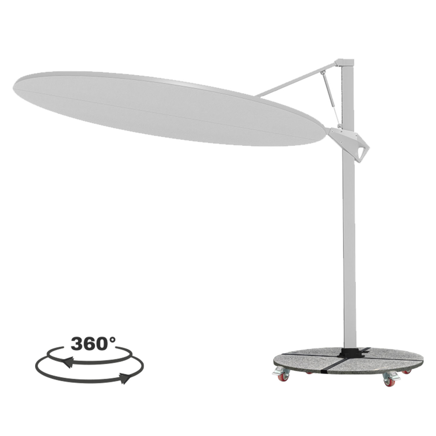 ΟΜΠΡΕΛΑ ΜΕ ΒΑΣΗ ΣΕΙΡΑ CANNOPY HM21285.02 ΑΛΟΥΜΙΝΙΟ & ΓΡΑΝΙΤΗΣ-ΛΕΥΚΟ ΧΡΩΜΑ Φ2 ΟΜΠΡΕΛΑ ΜΕ ΒΑΣΗ ΣΕΙΡΑ CANNOPY HM21285.02 ΑΛΟΥΜΙΝΙΟ & ΓΡΑΝΙΤΗΣ-ΛΕΥΚΟ ΧΡΩΜΑ Φ2,2μ - Image 1