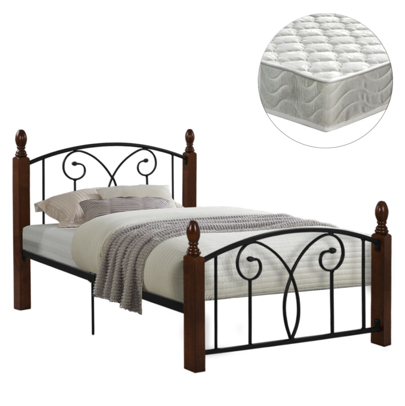 ΚΡΕΒΑΤΙ ΗΜΙΔΙΠΛΟ & ΣΤΡΩΜΑ SUZIE HM21333 ΜΕΤΑΛΛΟ & ΞΥΛΟ ΣΕ ΚΑΡΥΔΙ--ΣΤΡΩΜΑ 110x190εκ ΚΡΕΒΑΤΙ ΗΜΙΔΙΠΛΟ & ΣΤΡΩΜΑ SUZIE HM21333 ΜΕΤΑΛΛΟ & ΞΥΛΟ ΣΕ ΚΑΡΥΔΙ--ΣΤΡΩΜΑ 110x190εκ - Image 1