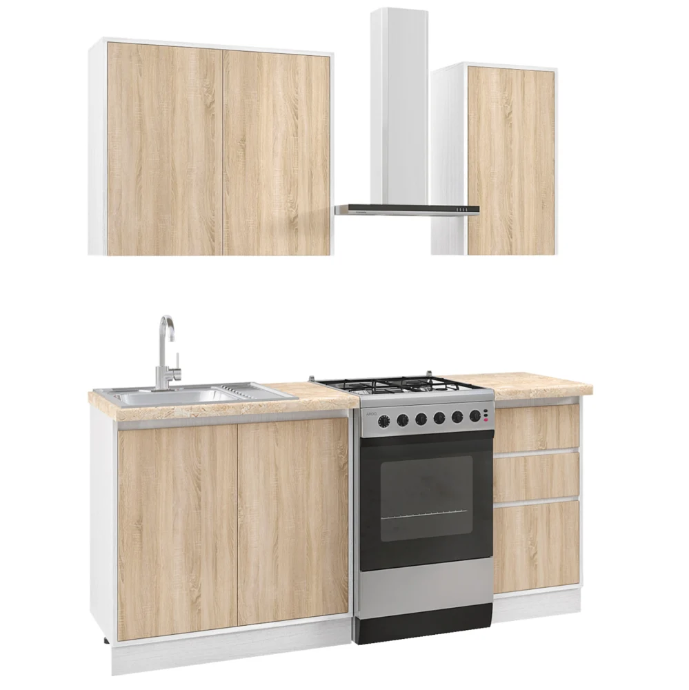 ΣΥΝΘΕΣΗ ΚΟΥΖΙΝΑΣ ΜΕΛΑΜΙΝΗ SONAMA ΚΑΙ ΠΑΓΚΟ ΜΠΕΖ ΜΑΡΜΑΡΟ 120x47x84 ΣΥΝΘΕΣΗ ΚΟΥΖΙΝΑΣ ΜΕΛΑΜΙΝΗ SONAMA ΚΑΙ ΠΑΓΚΟ ΜΠΕΖ ΜΑΡΜΑΡΟ 120x47x84,8Υεκ.HM2466.11 - Image 1