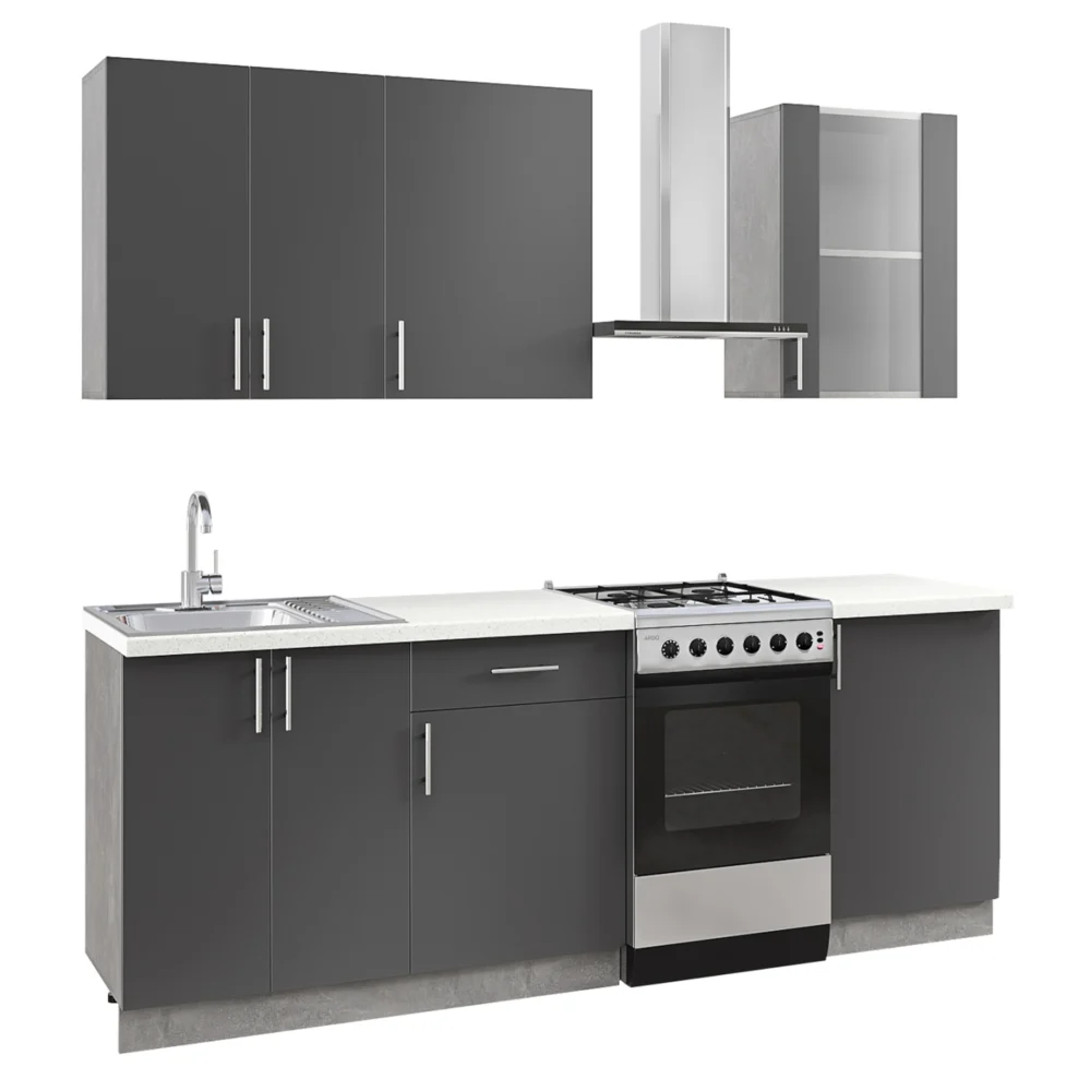 ΣΥΝΘΕΣΗ ΚΟΥΖΙΝΑΣ ΜΕΛΑΜΙΝΗ ΓΚΡΙ ΑΝΘΡΑΚΙ ΛΕΥΚΟ HPL 160x47x84 ΣΥΝΘΕΣΗ ΚΟΥΖΙΝΑΣ ΜΕΛΑΜΙΝΗ ΓΚΡΙ ΑΝΘΡΑΚΙ ΛΕΥΚΟ HPL 160x47x84,8Υεκ.HM2468.01 - Image 1