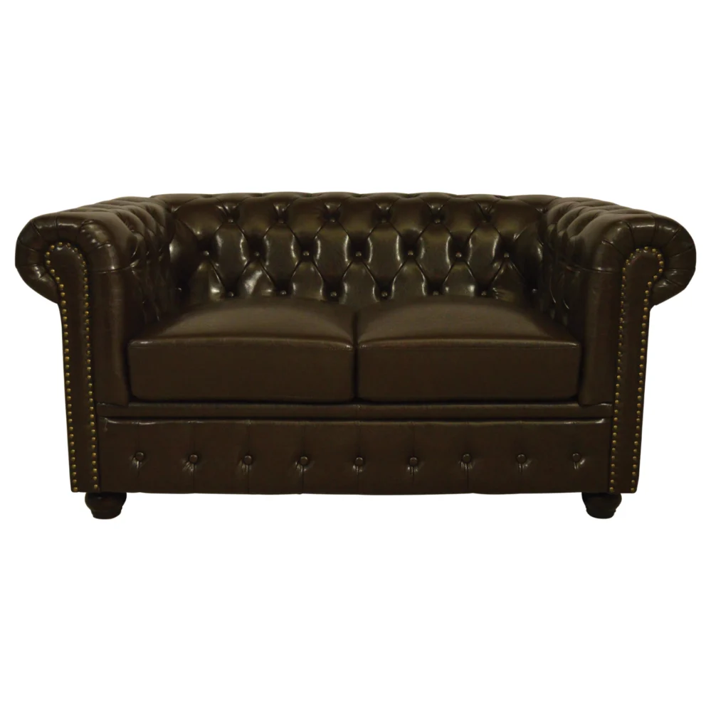 ΚΑΝΑΠΕΣ 2ΘΕΣΙΟΣ T.CHESTERFIELD HM3010.01 ΤΕΧΝΟΔΕΡΜΑ ΣΚΟΥΡΟ ΚΑΦΕ 155x90x73 εκ. ΚΑΝΑΠΕΣ 2ΘΕΣΙΟΣ T.CHESTERFIELD HM3010.01 ΤΕΧΝΟΔΕΡΜΑ ΣΚΟΥΡΟ ΚΑΦΕ 155x90x73 εκ. - Image 1