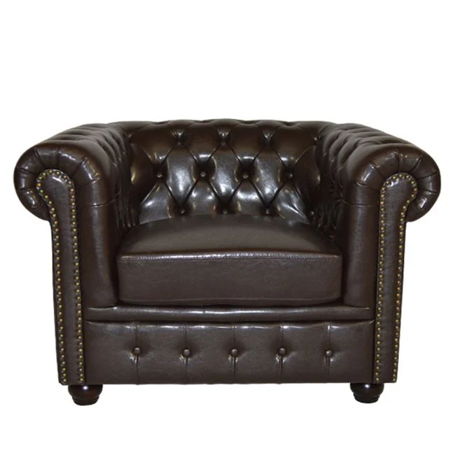 ΠΟΛΥΘΡΟΝΑ T.CHESTERFIELD POLINA HM3011.01 PU ΣΚΟΥΡΟ ΚΑΦΕ 110x90x73Yεκ. ΠΟΛΥΘΡΟΝΑ T.CHESTERFIELD POLINA HM3011.01 PU ΣΚΟΥΡΟ ΚΑΦΕ 110x90x73Yεκ. - Image 1