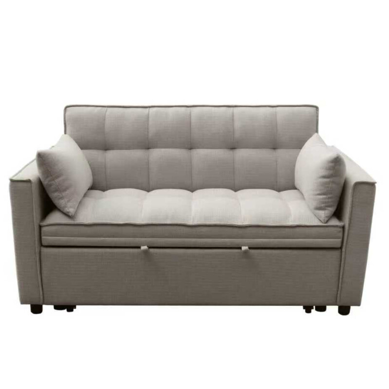 ΚΑΝΑΠΕΣ ΚΡΕΒΑΤΙ 2-ΘΕΣΙΟΣ BORG HM3289.03 ΜΠΕΖ ΥΦΑΣΜΑ 142x94x78Υεκ ΚΑΝΑΠΕΣ ΚΡΕΒΑΤΙ 2-ΘΕΣΙΟΣ BORG HM3289.03 ΜΠΕΖ ΥΦΑΣΜΑ 142x94x78Υεκ - Image 1