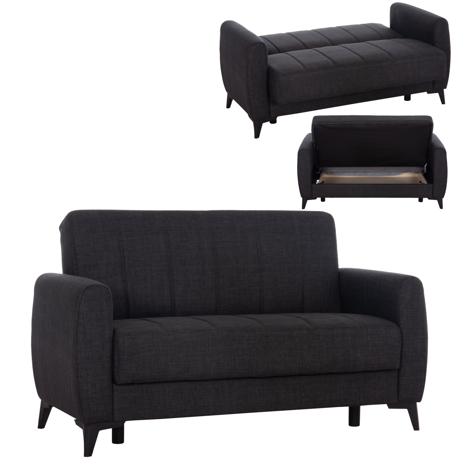 ΚΑΝΑΠΕΣ ΚΡΕΒΑΤΙ ΜΕ ΑΠΟΘ.ΧΩΡΟ ΔΙΘΕΣΙΟΣ NIKKO HM3293.01 ΓΚΡΙ ΥΦΑΣΜΑ 144x75x84Υεκ. ΚΑΝΑΠΕΣ ΚΡΕΒΑΤΙ ΜΕ ΑΠΟΘ.ΧΩΡΟ ΔΙΘΕΣΙΟΣ NIKKO HM3293.01 ΓΚΡΙ ΥΦΑΣΜΑ 144x75x84Υεκ. - Image 1