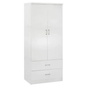 ΝΤΟΥΛΑΠΑ 2ΦΥΛΛΗ REINA ME 2 ΣΥΡΤΑΡΙΑ HM338.05 ΛΕΥΚΗ 80Χ42,5Χ180,5Υ εκ.