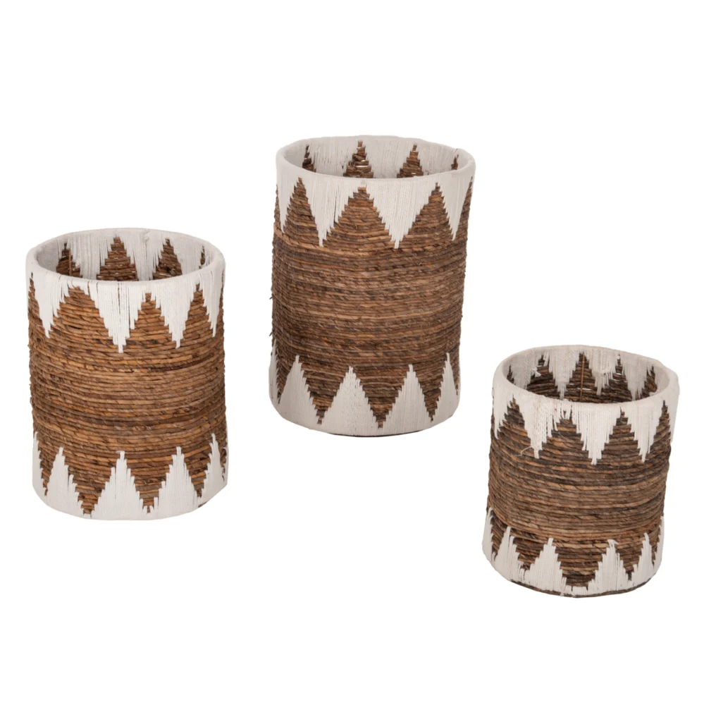 ΚΑΛΑΘΙΑ ΨΑΘΙΝΑ ΣΤΡΟΓΓΥΛΑ ΧΩΡΙΣ ΚΑΠΑΚΙ ΣΕΤ 3τμχ HM4307 ΣΕ ΦΥΣΙΚΟ-ΛΕΥΚΟ Φ42x56Υεκ. ΚΑΛΑΘΙΑ ΨΑΘΙΝΑ ΣΤΡΟΓΓΥΛΑ ΧΩΡΙΣ ΚΑΠΑΚΙ ΣΕΤ 3τμχ HM4307 ΣΕ ΦΥΣΙΚΟ-ΛΕΥΚΟ Φ42x56Υεκ. - Image 1