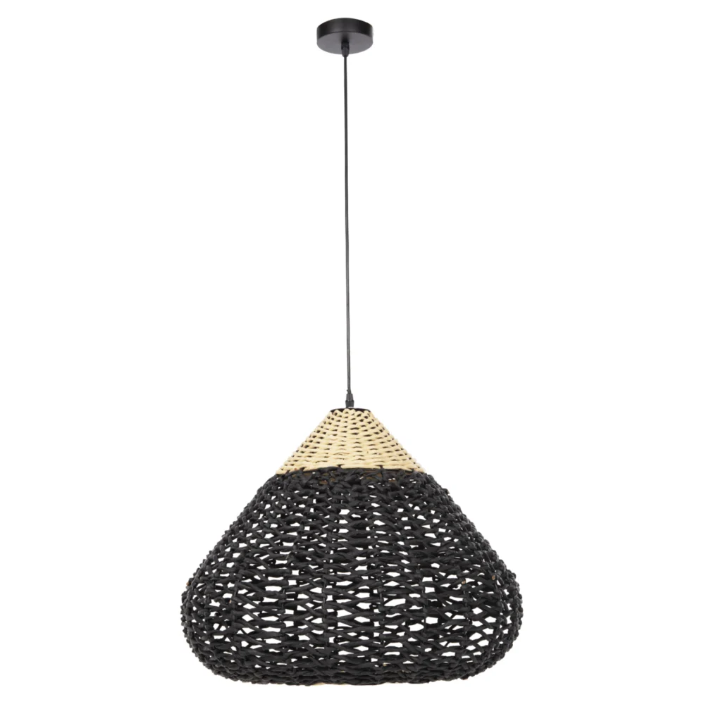 ΦΩΤΙΣΤΙΚΟ ΟΡΟΦΗΣ ΚΡΕΜΑΣΤΟ HM4346 ΑΠΟ PAPER ROPE ΜΠΕΖ ΚΑΙ ΜΑΥΡΟ Φ55 ΦΩΤΙΣΤΙΚΟ ΟΡΟΦΗΣ ΚΡΕΜΑΣΤΟ HM4346 ΑΠΟ PAPER ROPE ΜΠΕΖ ΚΑΙ ΜΑΥΡΟ Φ55,5x44Υεκ. - Image 1