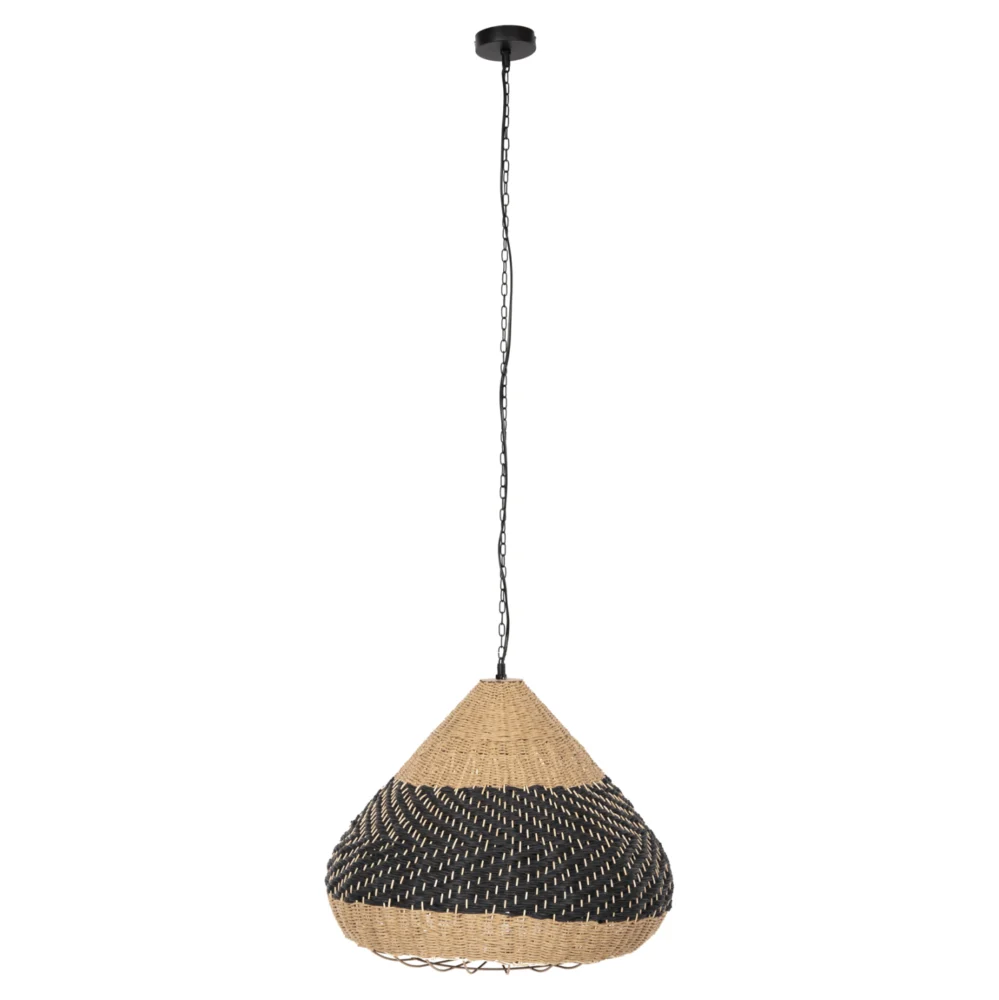 ΦΩΤΙΣΤΙΚΟ ΟΡΟΦΗΣ ΚΡΕΜΑΣΤΟ HM4354 ΦΥΣΙΚΟ RAΤΤΑΝ-PAPER ROPE-ΦΥΣΙΚΟ&ΜΑΥΡΟ Φ54x42-145Υεκ. ΦΩΤΙΣΤΙΚΟ ΟΡΟΦΗΣ ΚΡΕΜΑΣΤΟ HM4354 ΦΥΣΙΚΟ RAΤΤΑΝ-PAPER ROPE-ΦΥΣΙΚΟ&ΜΑΥΡΟ Φ54x42-145Υεκ. - Image 1