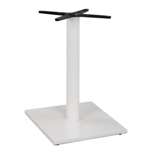 ΒΑΣΗ ΜΕΤΑΛΛΙΚΗ ΛΕΥΚΗ ΜΑΤ 46Χ46Χ72εκ. ΜΕ ΣΤΑΥΡΟ 46Χ46 ΚΑΙ ΡΕΓΟΥΛΑΤΟΡΟΥΣ HM438.02