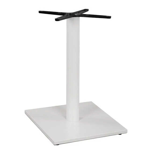 ΒΑΣΗ ΜΕΤΑΛΛΙΚΗ ΛΕΥΚΗ ΜΑΤ 45Χ45Χ70εκ. ΜΕ ΣΤΑΥΡΟ 45Χ45 ΚΑΙ ΡΕΓΟΥΛΑΤΟΡΟΥΣ HM438.02 ΒΑΣΗ ΜΕΤΑΛΛΙΚΗ ΛΕΥΚΗ ΜΑΤ 46Χ46Χ72εκ. ΜΕ ΣΤΑΥΡΟ 46Χ46 ΚΑΙ ΡΕΓΟΥΛΑΤΟΡΟΥΣ HM438.02 - Image 1