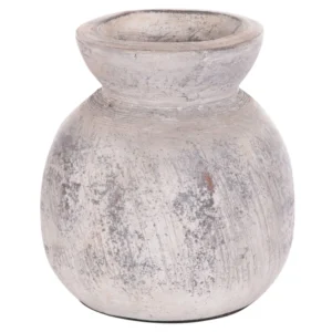 ΔΙΑΚΟΣΜΗΤΙΚΟ ΕΠΙΤΡΑΠΕΖΙΟ ΒΑΖΟ VERMO HM4396 ΤΕΡΑΚΟΤΑ ΣΕ ΑΝΟΙΧΤΟ ΓΚΡΙ Φ18x19Υεκ.