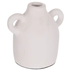 ΔΙΑΚΟΣΜΗΤΙΚΟ ΒΑΖΟ ΣΕΙΡΑ CLAYVON HM4407 ΤΕΡΑΚΟΤΑ ΣΕ ΛΕΥΚΟ 20x12x19Υεκ.