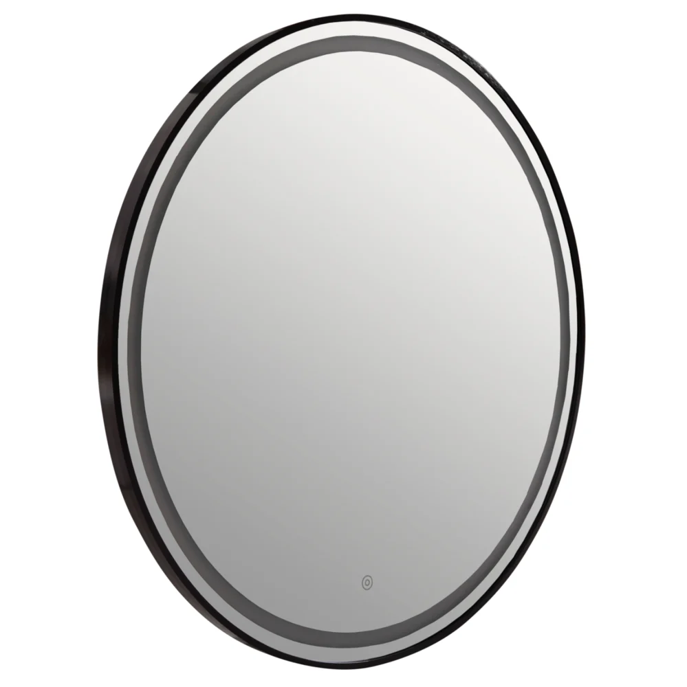 ΚΑΘΡΕΠΤΗΣ ΤΟΙΧΟΥ ΣΤΡΟΓΓΥΛΟΣ ROUNDER HM4503.01 ΑΛΟΥΜΙΝΙΟ ΣΕ ΜΑΥΡΟ-ΦΩΤΙΣΜΟΣ LED Φ80εκ. ΚΑΘΡΕΠΤΗΣ ΤΟΙΧΟΥ ΣΤΡΟΓΓΥΛΟΣ ROUNDER HM4503.01 ΑΛΟΥΜΙΝΙΟ ΣΕ ΜΑΥΡΟ-ΦΩΤΙΣΜΟΣ LED Φ80εκ. - Image 1