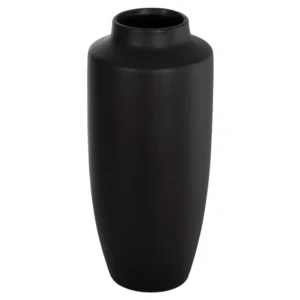 ΕΠΙΤΡΑΠΕΖΙΟ ΚΕΡΑΜΙΚΟ ΔΙΑΚΟΣΜΗΤΙΚΟ ΒΑΖΟ GALAD HM4587.02 ΜΑΥΡΟ ΜΑΤ Φ17,5x40Υ εκ.