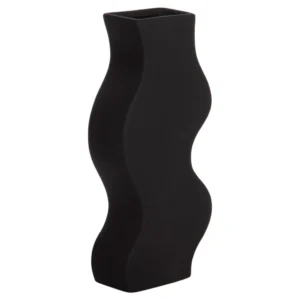 ΕΠΙΤΡΑΠΕΖΙΟ ΚΕΡΑΜΙΚΟ ΔΙΑΚΟΣΜΗΤΙΚΟ ΣΕΙΡΑ SEBOR HM4589.02 ΜΑΥΡΟ ΜΑΤ 14x6.5x30Υεκ